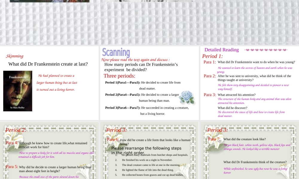 Unit12 Integrating skill[整理] 人教版高二英语Unit12 Fact and fantasy单元完整课件 人教版高二英语Unit12 Fact and fantasy单元完整课件