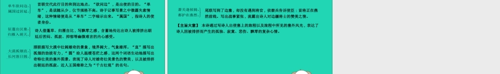中考语文总复习 第一部分 教材基础自测 八上 古诗文 唐诗五首 使至塞上课件 新人教版 课件