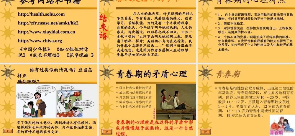 七年级政治走进青春课件 新课标 人教版 课件