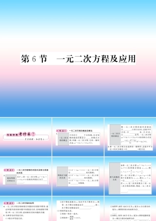 (课标版通用)中考数学一轮复习 第2章 方程组与一元一次不等式组 第6节习题课件