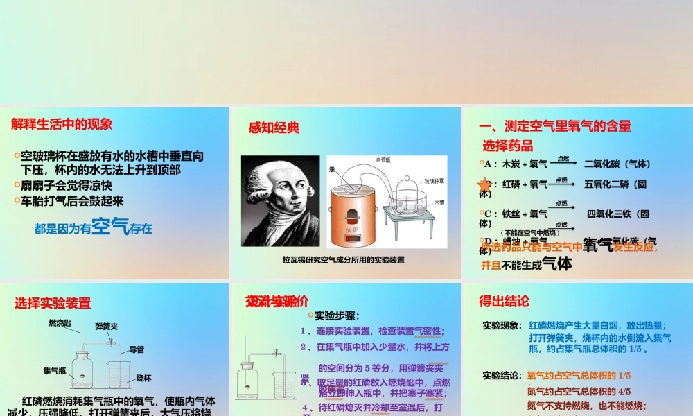 九年级化学上册 第二单元 我们周围的空气 课题1 空气课件 (新版)新人教版 课件