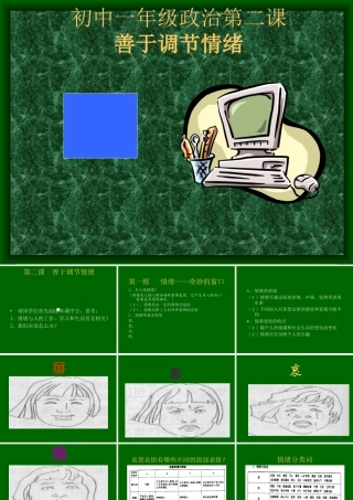 七年级政治善于调节情绪课件 新课标 人教版 课件