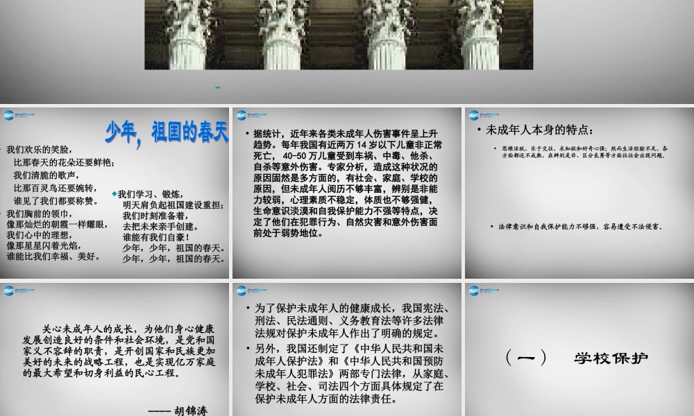七年级政治下册 第法律护我成长课件 苏教版 课件