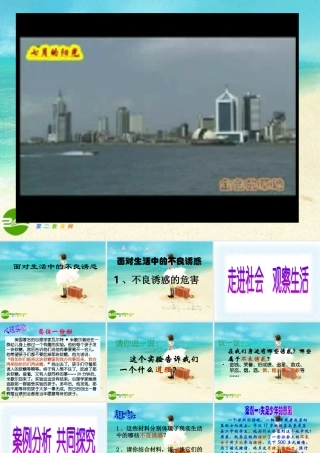 七年级政治下册 面对生活中的不良诱惑课件 鲁教版 课件