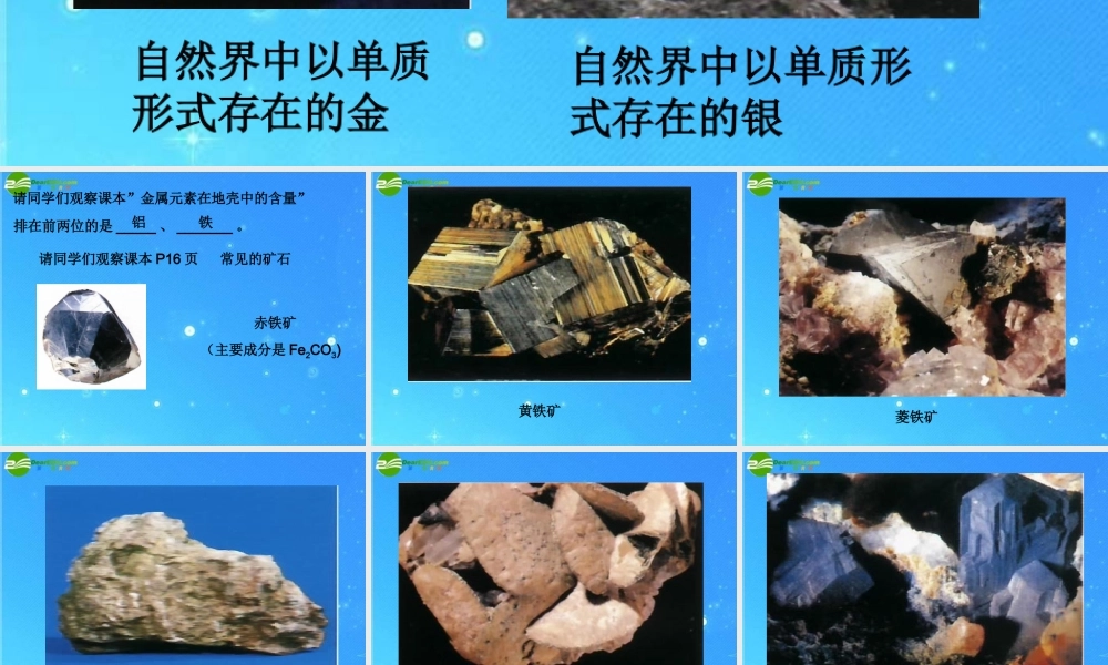 九年级化学 金属的防护和回收 课件(二) 沪教版 课件