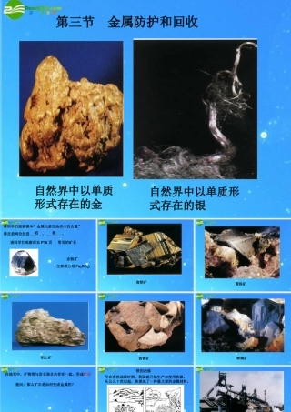 九年级化学 金属的防护和回收 课件(二) 沪教版 课件