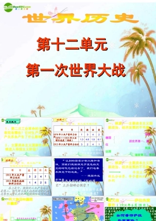 九年级历史上册 第七单元(第一次世界大战)课件 人教新课标版 课件