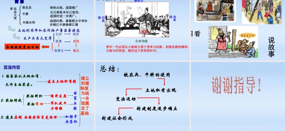 七年级历史上册 第7课大变革的时代课件 人教新课标版 课件