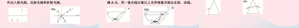 中考物理二轮复习 第2板块 专题1 作图题 一 光学作图课件