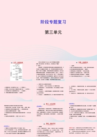 七年级历史下册 阶段专题复习 第三单元明清帝国的繁盛与近代前夜的危机课件 北师大版 课件