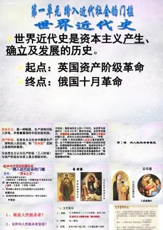 九年级历史上册 第1课 向人性的扼杀着宣战课件 北师大版 课件