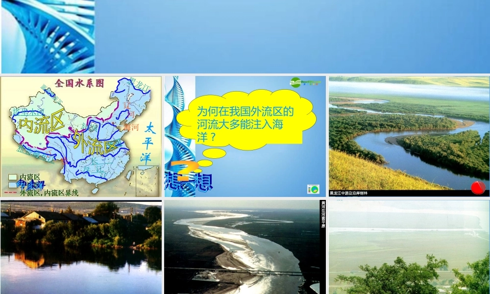 七年级地理上册 第三章第四节 中国的河流和湖泊课件 中图版 课件