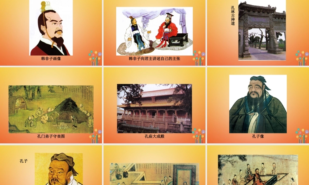 (秋季版)七年级历史上册 第二单元 国家的形成与发展 第8课(春秋战国时期的思想家)图片资料素材 冀教版 素材