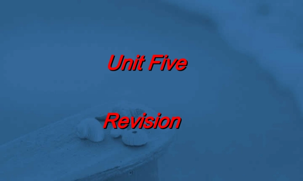 Unit5九年级英语复习课件 牛津版 课件