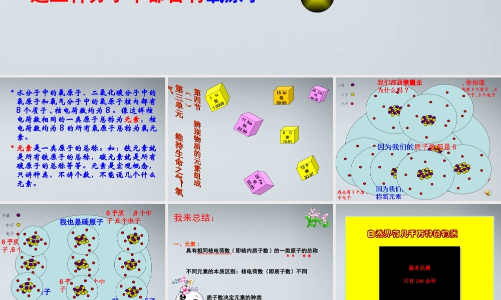 九年级化学上册(辨别物质的元素组成)课件1 粤教版 课件