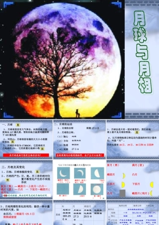 3.月球与月相2 七年级科学上：第二章第3节 月球与月相1课件华东师大版