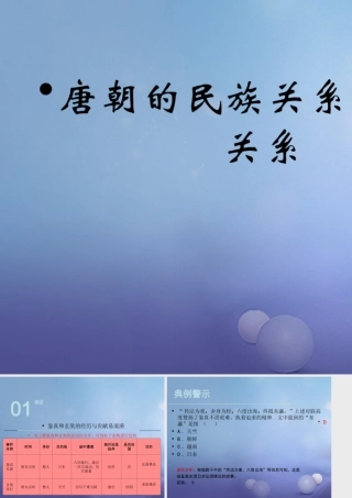 (秋季版)七年级历史下册 第五单元 第4课 唐朝的民族关系与对外关系(误区预警)素材 川教版 素材