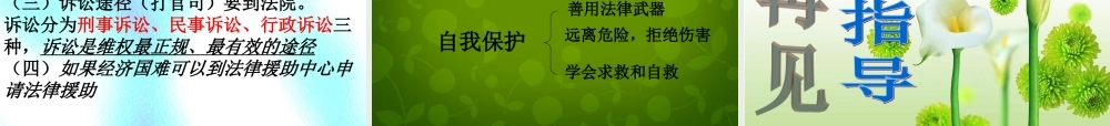 七年级政治下册 第七单元 第十六课 第二框 未成年人的自我保护说课课件 鲁教版 课件