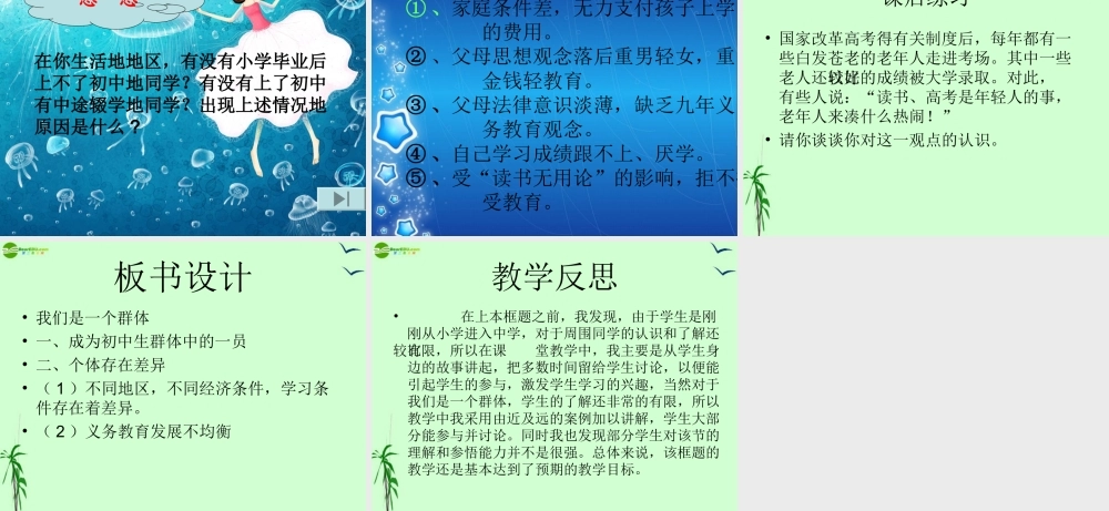 七年级政治上册 第二框 我们是一个群体课件 人民版 课件