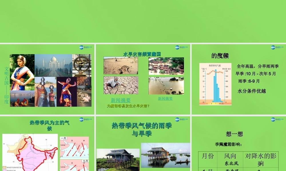 七年级地理下册 第九单元 第9课 印度(二)课件 商务星球版 课件