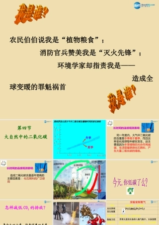 九年级化学全册 第四节 大自然中的二氧化碳课件 鲁教版 课件