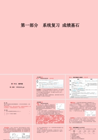(临沂专版)中考化学总复习 第一部分 系统复习 成绩基石 第十单元 酸和碱 第2课时 中和反应及pH课件 新人教版 课件