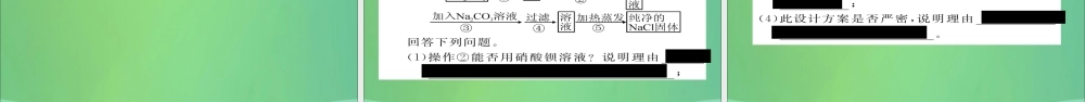 九年级化学上册 专题5 物质的检验、分离和提纯课件 (新版)新人教版 课件