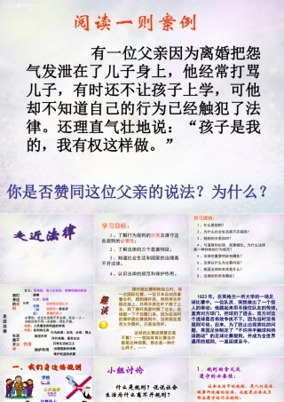 七年级政治下册 第七课 第1框 走进法律课件 新人教版 课件