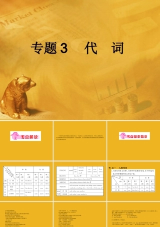 中考英语语法考点专题复习3 代词课件1 课件