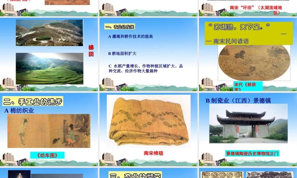 七年级历史下册 第2课(南方经济的发展)课件 川教版 课件