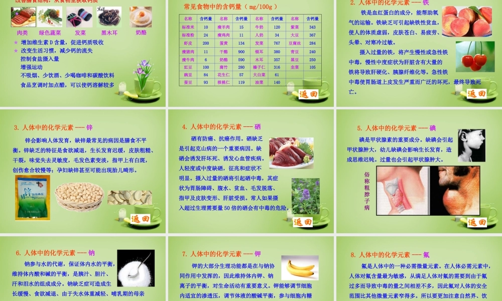 九年级化学下册 第12单元 课题2 化学元素与人体健康课件 (新版)新人教版 课件