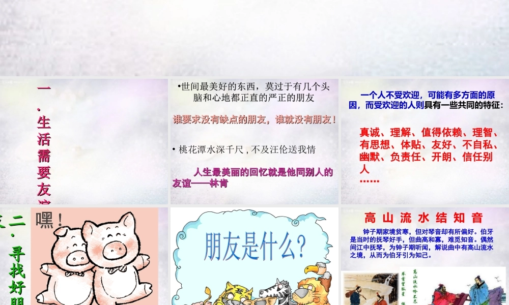 七年级政治下册 6.1 维护友谊课件 北师大版 课件