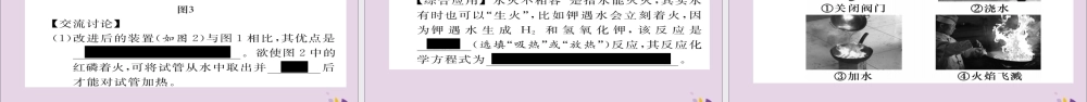 (遵义专版)中考化学总复习 第1编 教材知识梳理篇 第4章 认识化学变化 课时1 常见的化学反应—燃烧(精练)课件