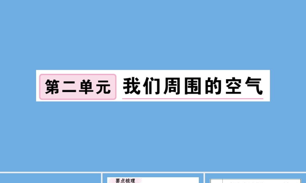 九年级化学上册 第二单元 我们周围的空气 课题1 空气 第1课时 空气是由什么组成的习题讲评课件 (新版)新人教版 课件