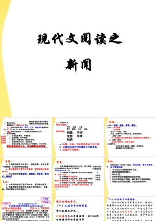 11—12年高三语文新闻类阅读课件