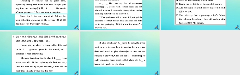 (河南专版)九年级英语全册 Unit 7 Teenagers should be allowed to choose their own clothes(第1课时)习题课件 (新版)人教新目标版 课件