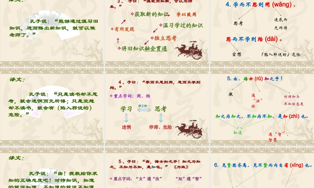 (论语十则)教学课件6 七年级语文上册第二单元(论语)十则课件8套人教版