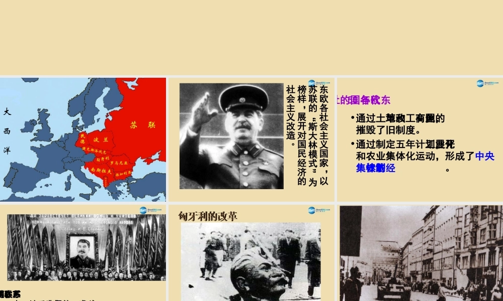 九年级历史下册 11 东欧社会主义国家的改革与演变课件 新人教版 课件