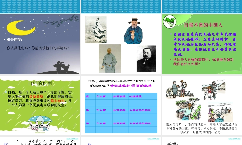 七年级政治人生自强少年始 七年级政治下：第五课 让挫折丰富我们的人生 课件人教版新课标