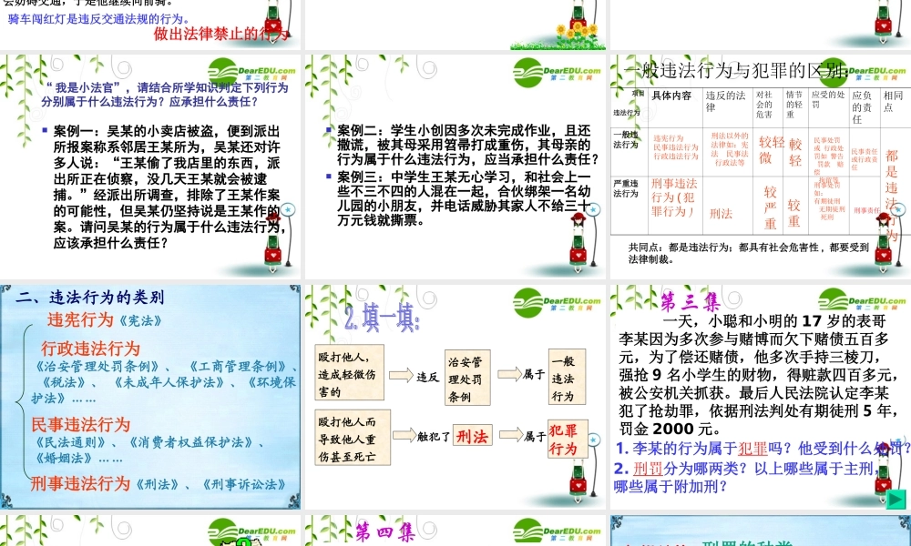 七年级政治下册第七课第二框法不可违课件人教版 课件