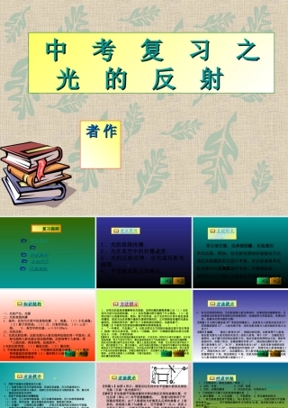 中考物理复习 光的反射课件 人教新课标版 课件