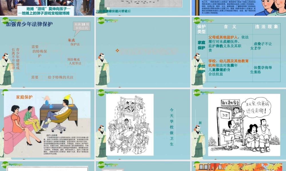 七年级政治下册 第四单元之(法律护我成长)课件 人教新课标版 课件