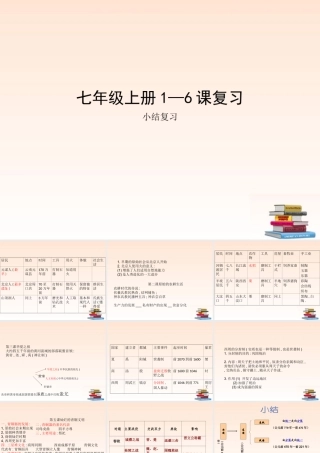 七年级历史上册 1到6课复习课件 人教新课标版 课件
