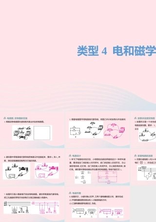 中考物理二轮复习 读图与作图题04 类型四 电和磁学作图题型突破课件