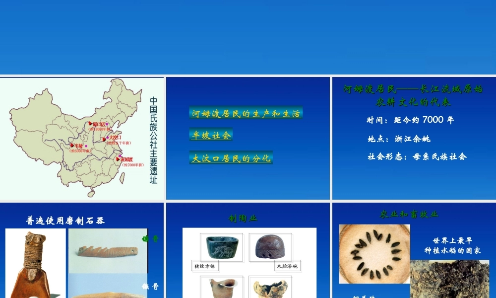 七年级历史上册 1.2(原始的农耕社会)课件 计较版 课件