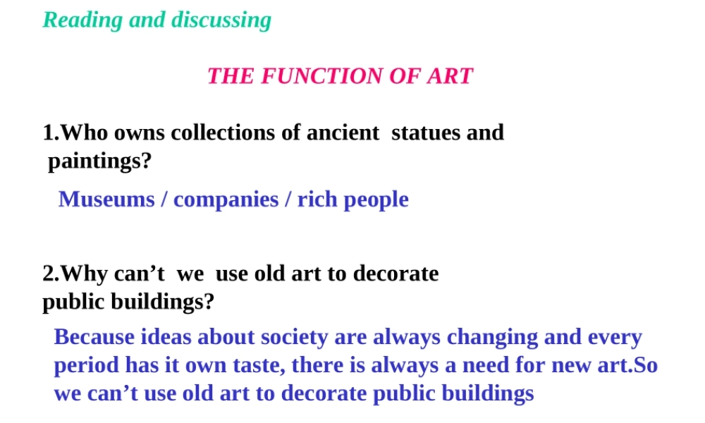 WBintegrating skills 四川地区高二英语Unit3 Art and Architecture全套课件 四川地区高二英语Unit3 Art and Architecture全套课件