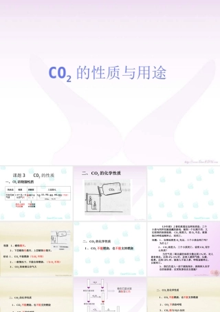 CO2的性质与用途 人教新课标版 课件