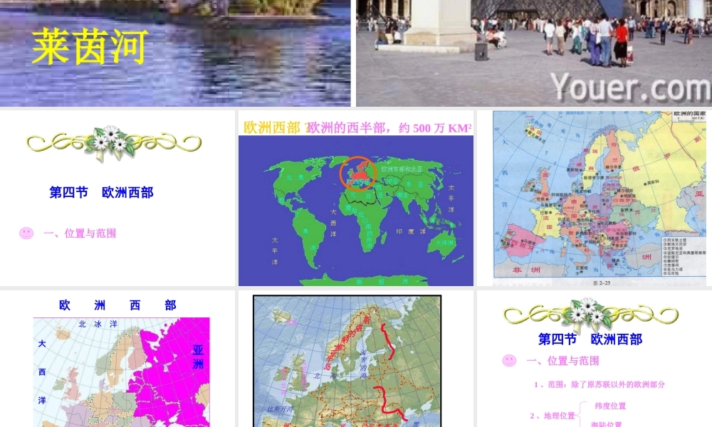 七年级地理下册：第八章第二节 欧洲西部(课件)人教版新课标 课件