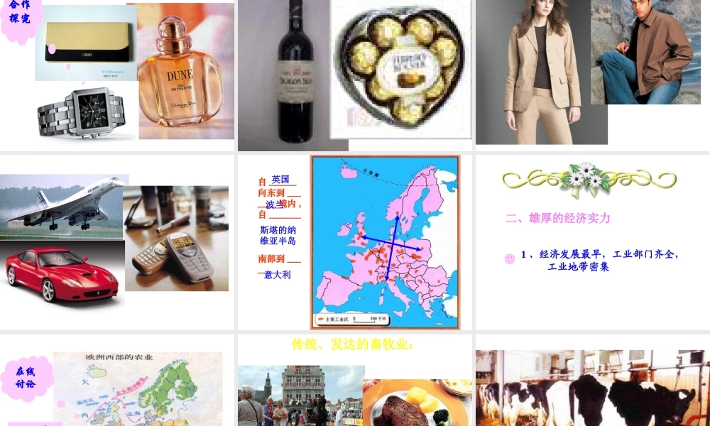 七年级地理下册：第八章第二节 欧洲西部(课件)人教版新课标 课件