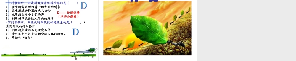 中考物理第一轮复习课件 声现象 人教新课标版  课件